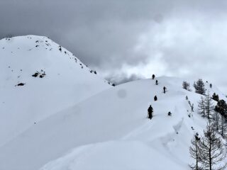 La Crête e dietro il Gran Meyret quindi gita nuova !