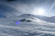 il ripido pendio sopra il Col Pontonnet