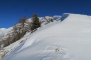 la cresta per la Punta di Metz