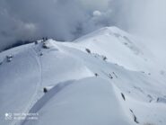 dalla cima verso il Poggio Frassati