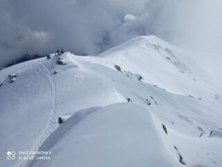 dalla cima verso il Poggio Frassati