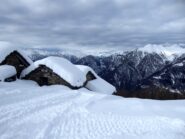 Innevamento all'Alpe Leretta.