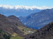 Dalla cima scorcio del Lago e sulle cime a Nord dello stesso.