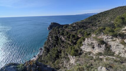 Vista delle costa dela Sentiero del Pellegrino