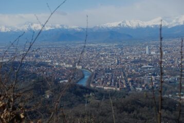 Torino centro dal piazzale della Basilica