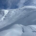 il bellissimo canalone di cresta