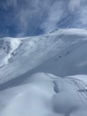 il bellissimo canalone di cresta