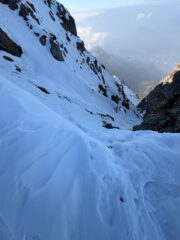 Vista a ritroso dalla cornice d'uscita