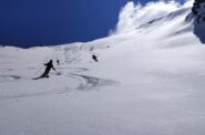 Bella neve, ma la buona visibilità in questo vallone è fondamentale 