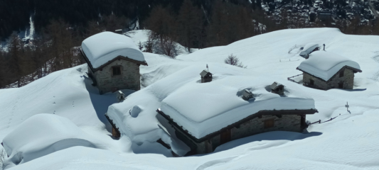 Il rifugio nuovo, visto da sopra
