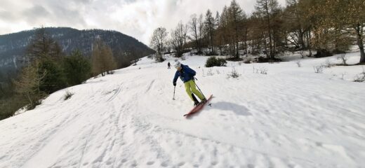 Sui prati appena sopra Bousson