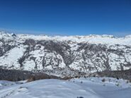 Panorama su Pragelato dai pendii superiori