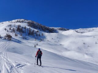 Sulle piste salendo verso il rifugio S.Remo
