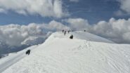 la bella dorsale tra la cima e l'ante cima