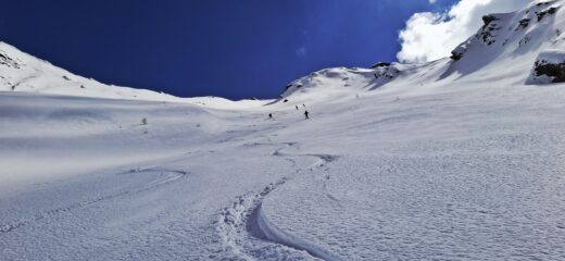Prima del traverso a sx su neve orribile