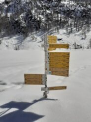 Indicazioni al Pian di Verra inferiore.