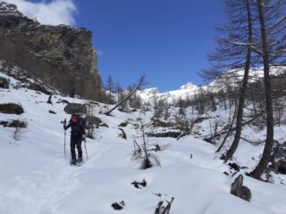 Scendendo dal Lago Blu.