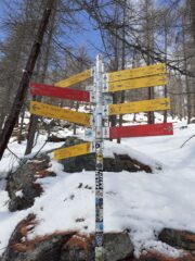 Cartello per le deviazioni.