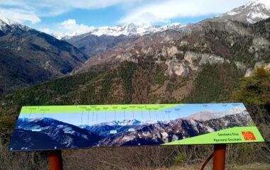 Punto panoramico sul Sentiero Elsa