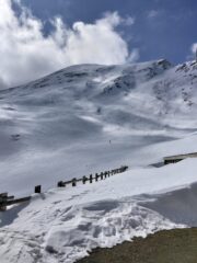 vista della cima dall'alpeggio la Tsa