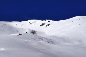 La parte alta del valloncello sopra le meire