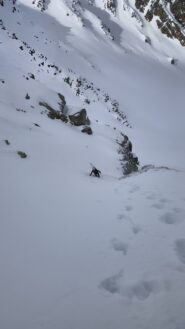 Il passaggio per evitare il saltino roccioso