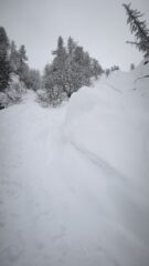 Il saltino ripido a 3/4 (intorno parzialmente svalangato)