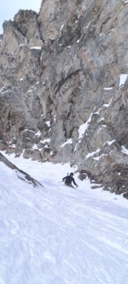 Neve da cinema nel diedro 