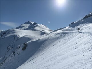 in vista della cresta finale