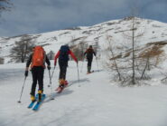 salita agevole su bella neve 