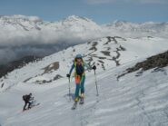 l'arrivo in cima