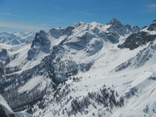 panorama verso Tenailles e Pic du Montbrison