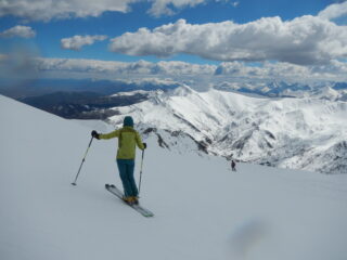 discesa su neve marmorea