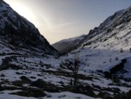 Il fondo Valle in salita in prossimità dell'Alpe Pasquere
