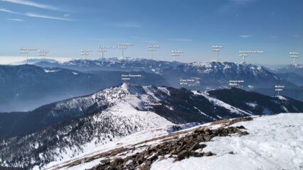  Panorama verso La Fontanella e Prennputz che traverseremo.
