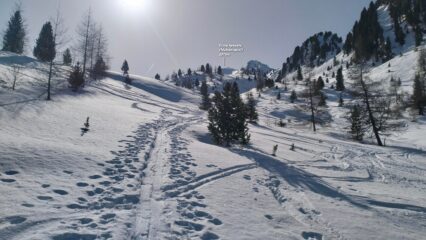 Tratto dove finisce la strada .