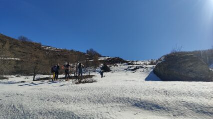 Un po' poca neve nei primi metri