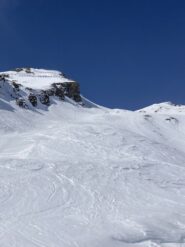 La salita al colle dopo il rifugio Champillon 