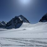 La vetta al mattino dalla tenda