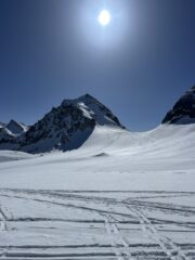 La vetta al mattino dalla tenda