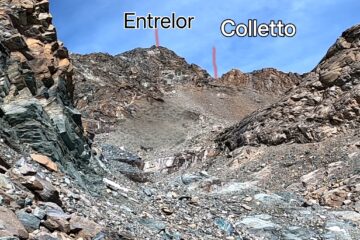 Il colletto e l' Entrelor da raggiungere.