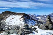 La vetta dell'Aouille dall'Entrelor
