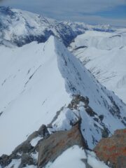 la cresta dal colletto ovest