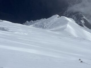 La cresta in un momento di sole