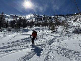 ultimi tratti prima di arrivare all'auto
