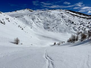 Risalendo verso Col Bleger 