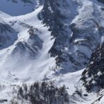 Parte bassa del Couloir visto dal rifugio Cirié 