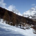 Verso le Baite Frontera, con Torre d'Ovarda e Cima Golai.