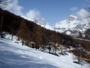 Verso le Baite Frontera, con Torre d'Ovarda e Cima Golai.