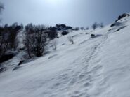 In vista della cima.
